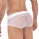 Белые полупрозрачные трусы-брифы Yin Yang Brief - Clever Masculine Underwear купить с доставкой